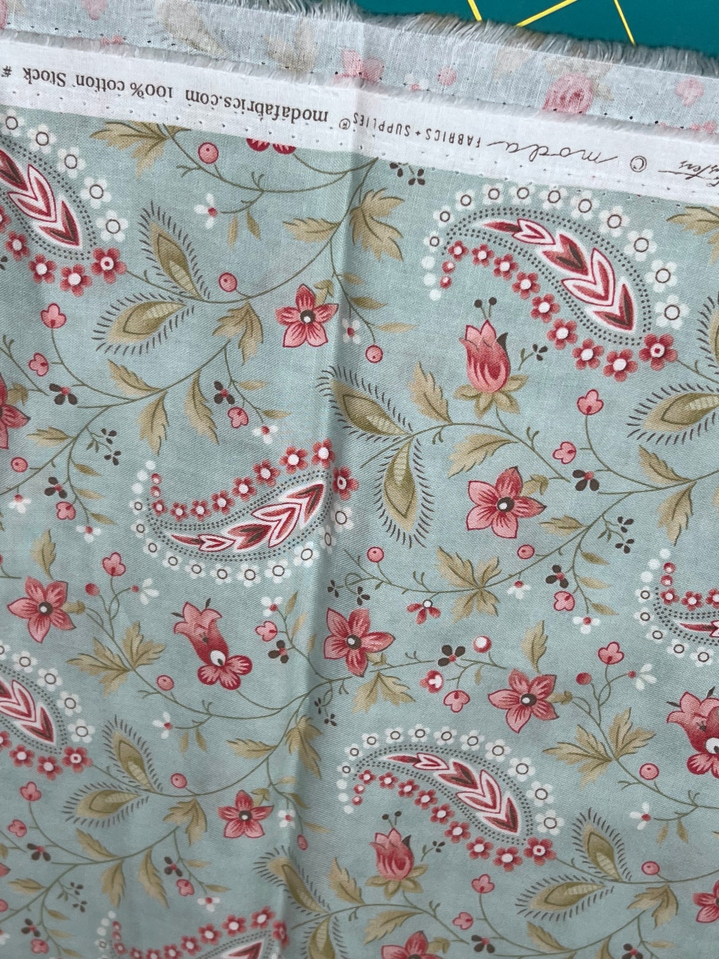 Muse  Teal 44393 12 Moda #1 - Three Sisters