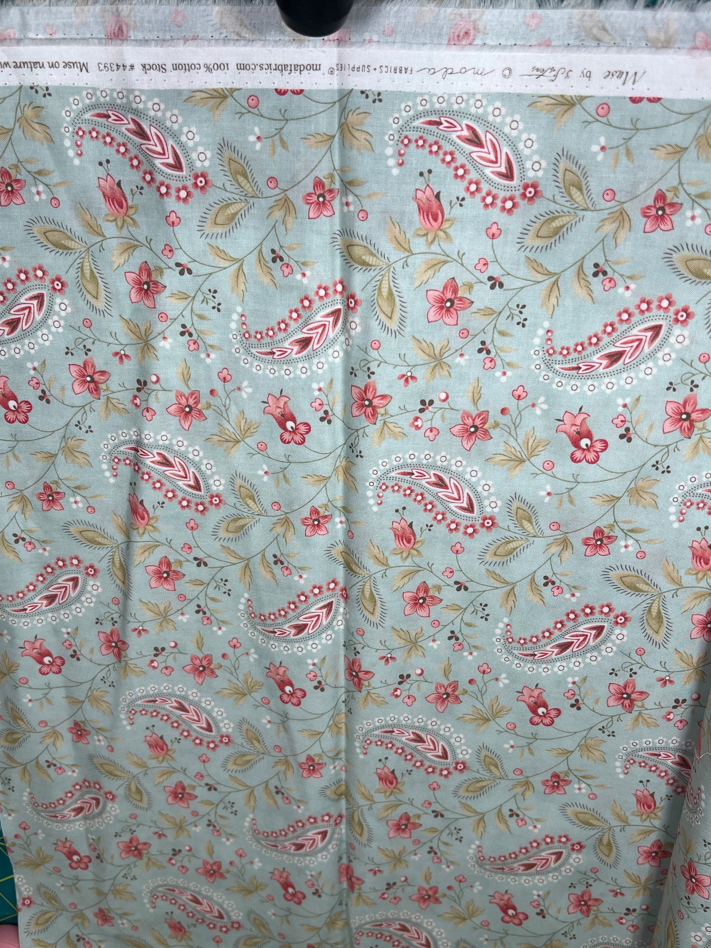 Muse  Teal 44393 12 Moda #1 - Three Sisters