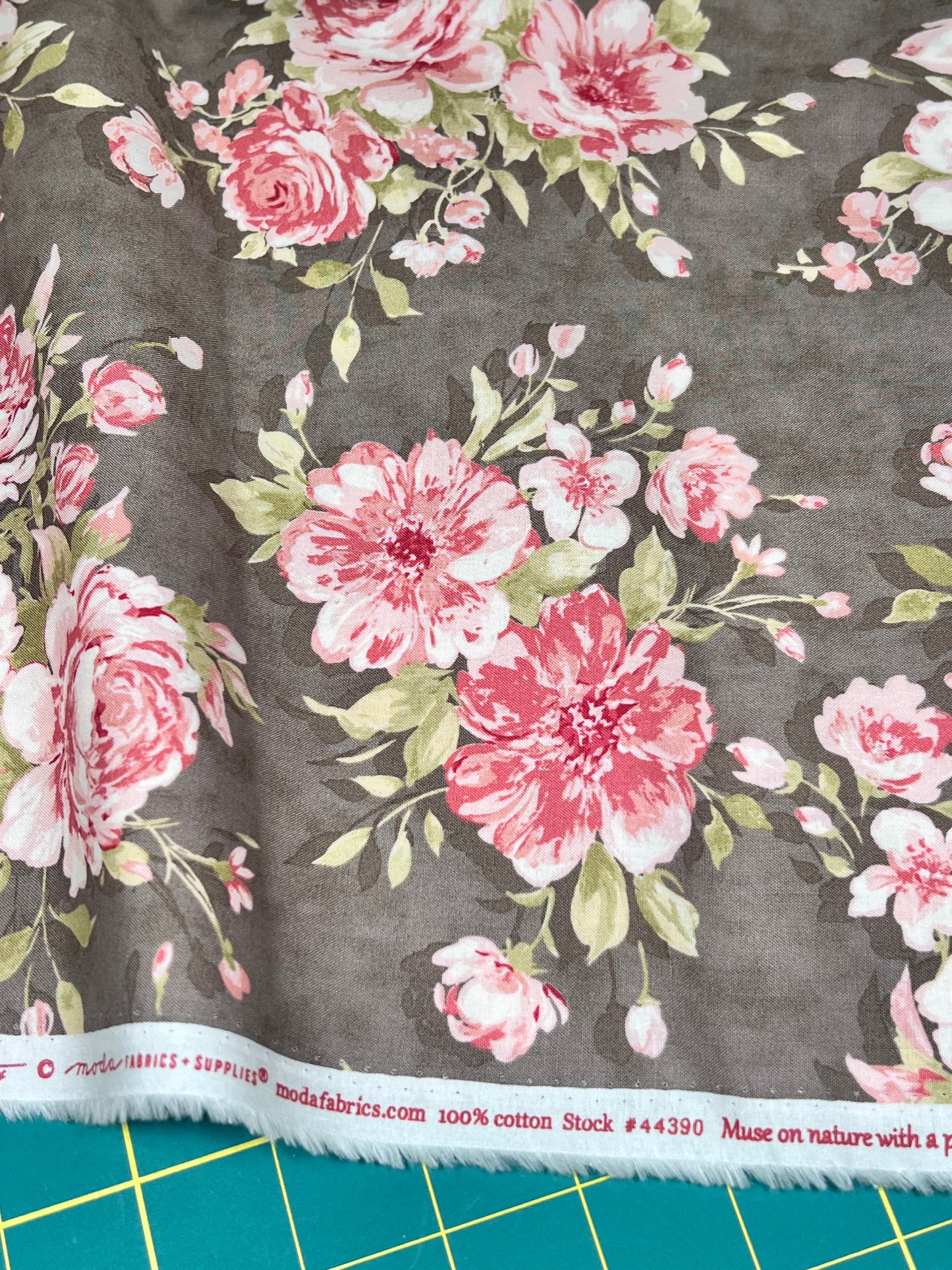 Muse Chocolate Garden Floral 44390-16 Moda #1 - Three Sisters