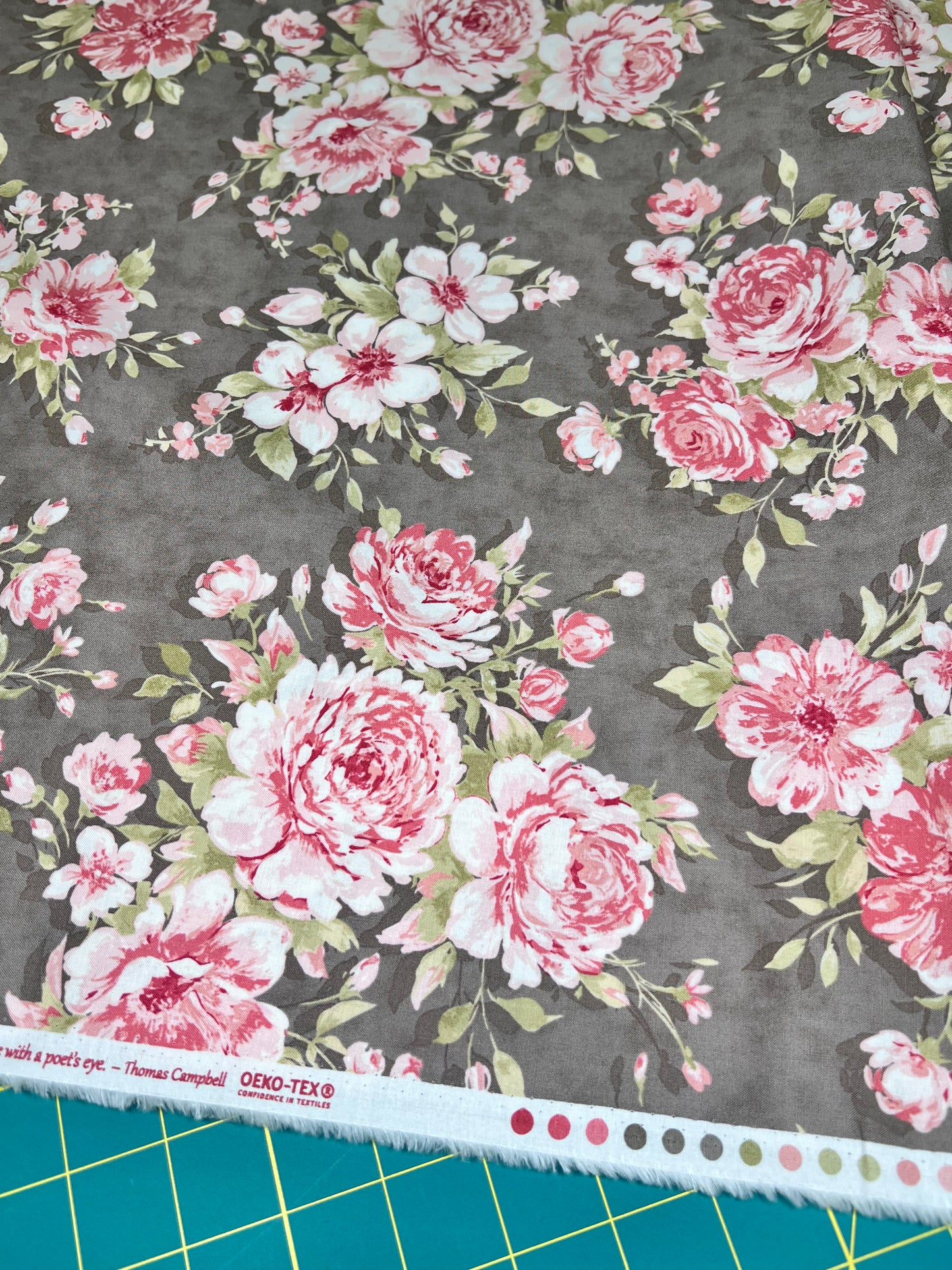 Muse Chocolate Garden Floral 44390-16 Moda #1 - Three Sisters