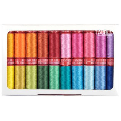 AURIFIL 12 WT 55 YD HAND EMBROIDERY THREAD (MULTIPLE COLORS)