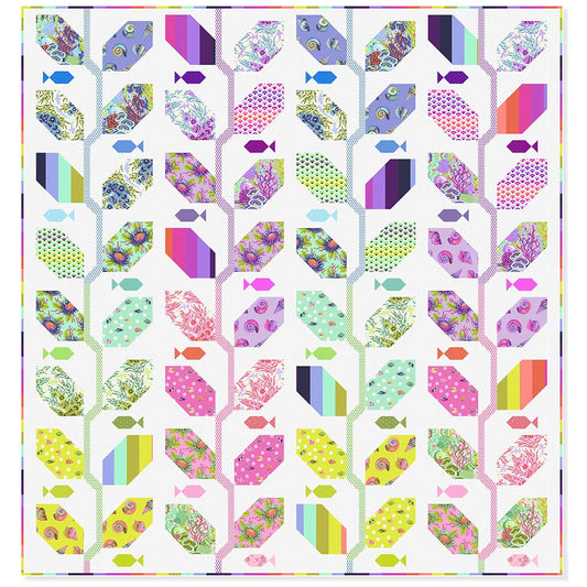 Floral Reef by Tula Pink Marine Meadow Quilt Kit