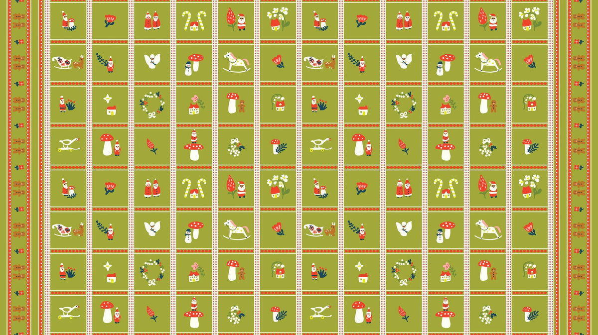 Little House Cottons Christmas Trinkets Moss