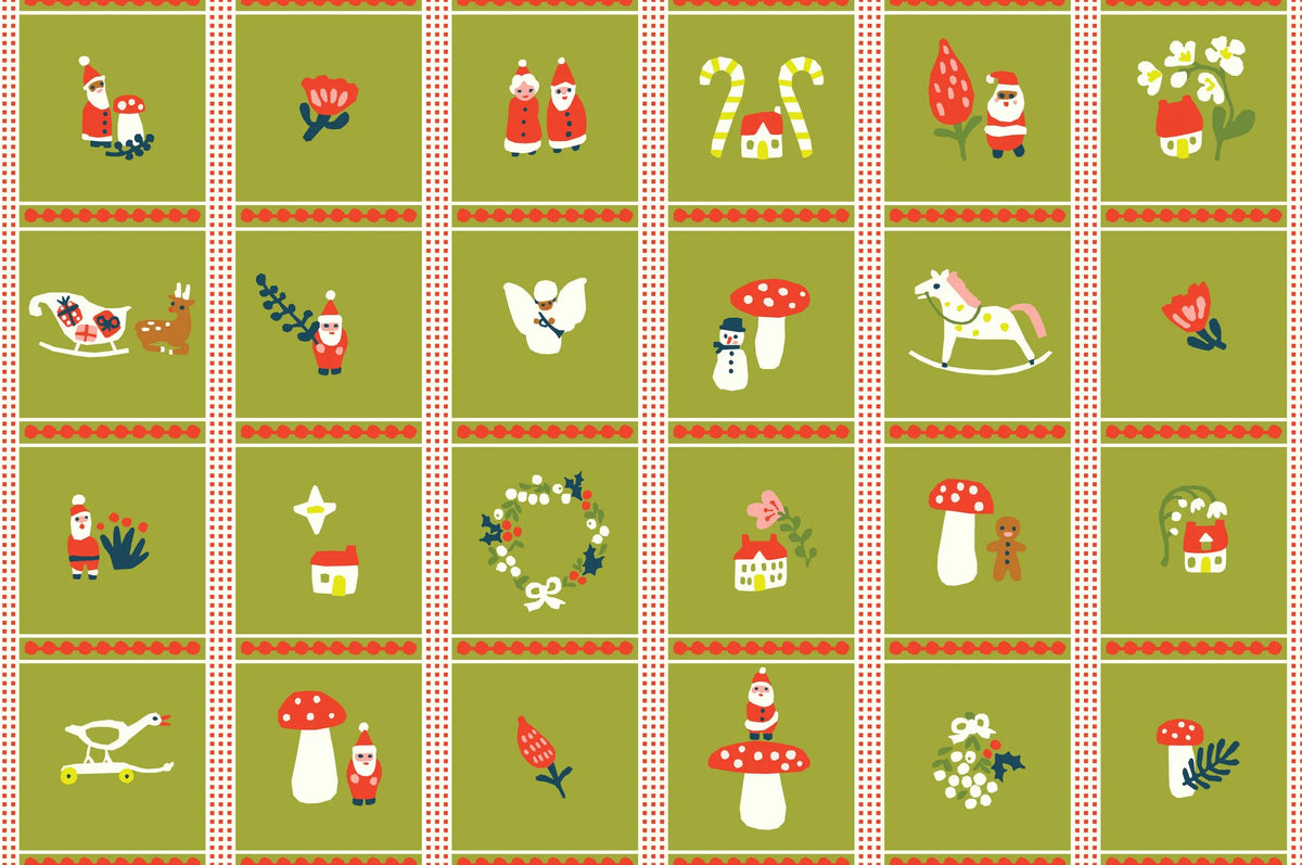 Little House Cottons Christmas Trinkets Moss