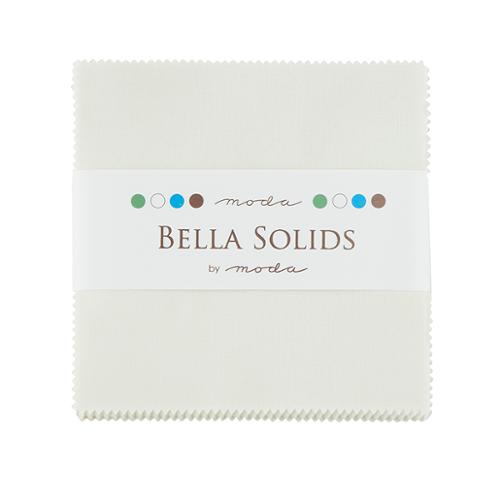 9900PP-98 - Bella Solids - White Bleached - for Moda Fabrics - Charm Pack