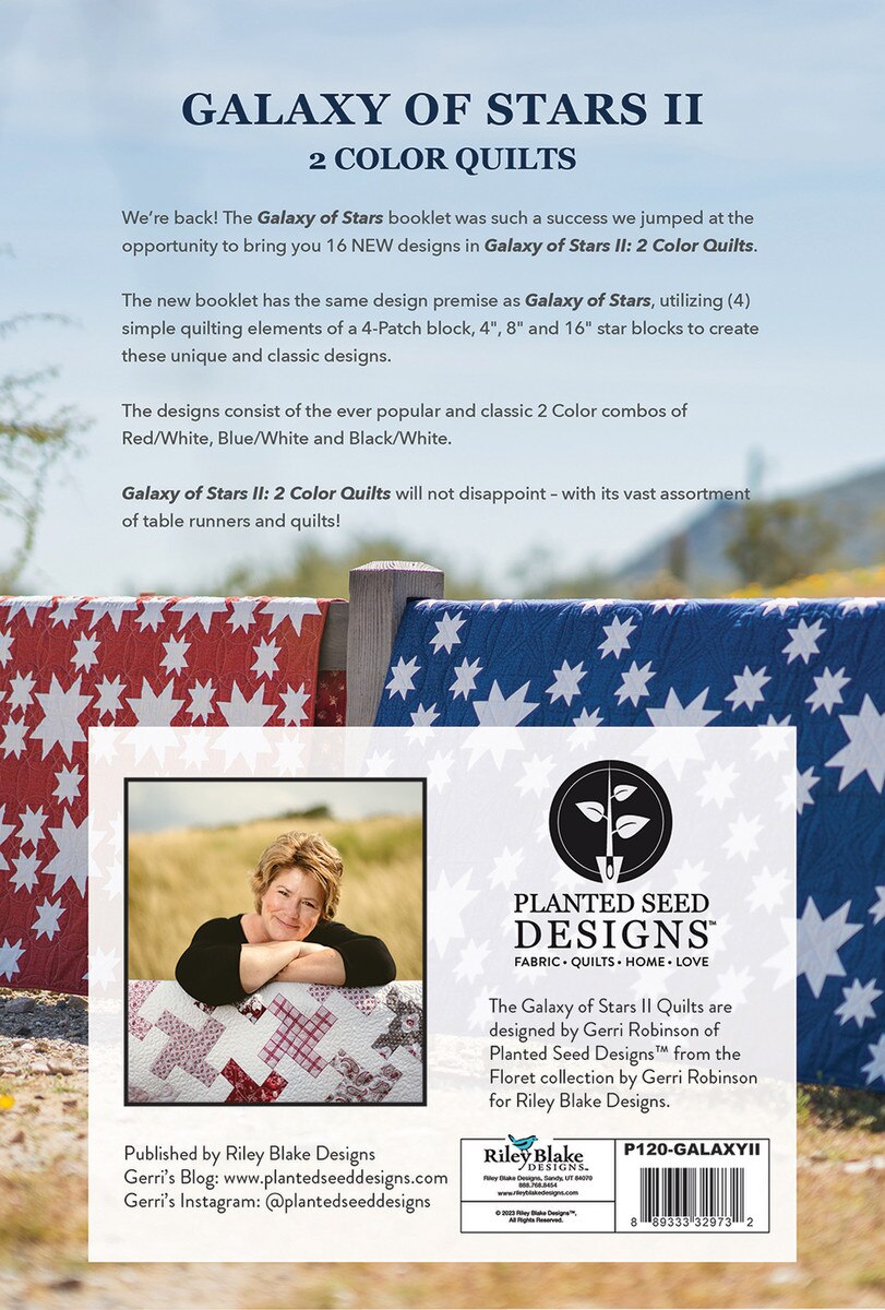 Gerri Robinson Galaxy of Stars II Quilt Pattern Booklet P120-GALAXYII