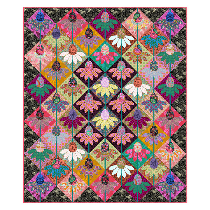 PTNAMT068 Echinacea Quilt Pattern by Anna Maria Textiles