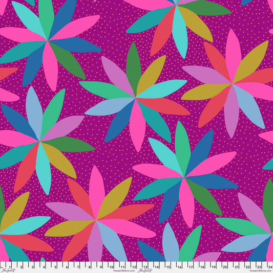 PWAH127.MAITAI CARTWHEELS MAI TAI FLOWERS by Anna Maria Sold by the Half Yard