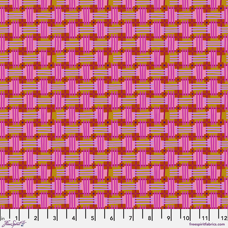 PWAH158.SWEET Pink In Town Plaid by Anna Maria Sold by the Half Yard