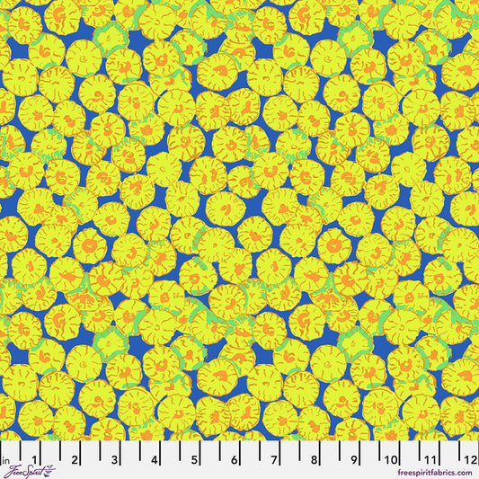 Sand Dollar BLUE Brandon Mably for Kaffe Fassett Collective Sold by the Half Yard