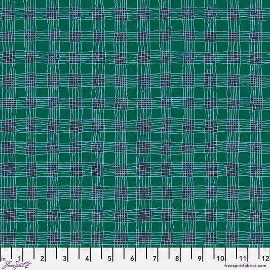 Gingham AQUA Brandon Mably Kaffe Fassett Collective