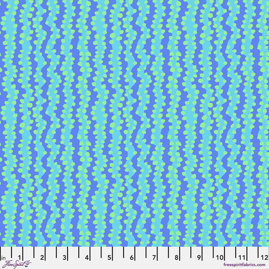 Small Bubble Stripe AQUA Brandon Mably Kaffe Fassett Collective Sold by the Half Yard