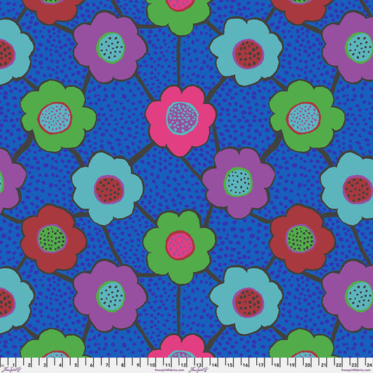 Floral Connections - Blue || August 2025 Brandon Mably For The Kaffe Fassett Collective Fabric