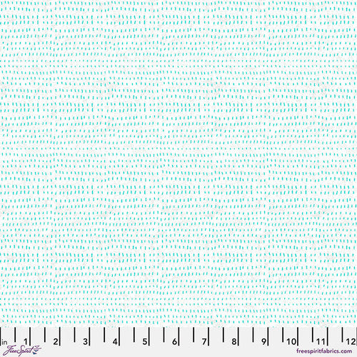 Seeds in Aquamarine by Cori Dantini for Free Spirit Sold by the Half Yard