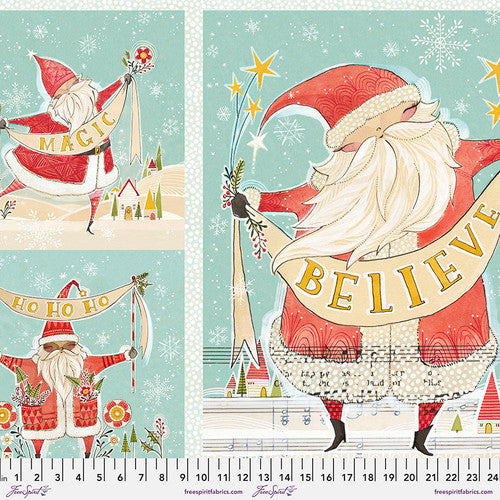 Santa Wishes Panel by Cori Dantini for Free Spirit Sold by the Panel