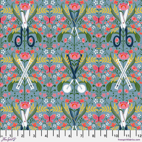 CORI DANTINI SM DAMASK GADGETS BLUE