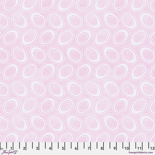 Aboriginal Dot BLUSH Blue Kaffe Fassett Collective Sold by the Half Yard