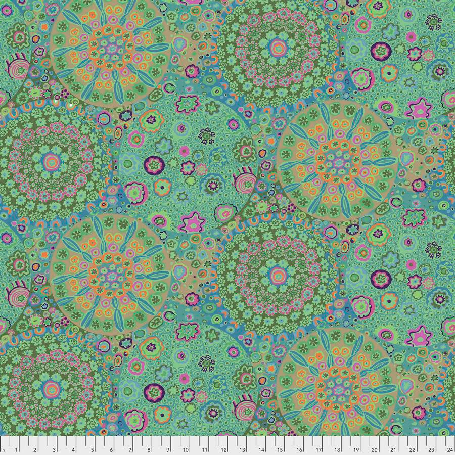 Millefiore Jade Green Kaffe Fassett Collective Sold by the Half Yard