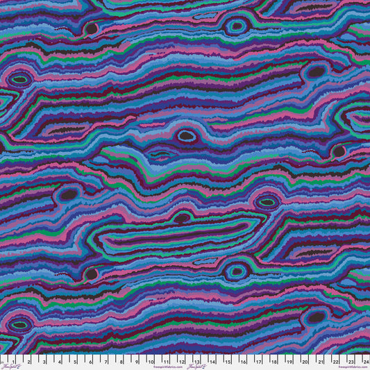 Jupiter - Blue || Stash Kaffe Fassett Collective Fabric for Free Spirit - Sold by the Half Yard
