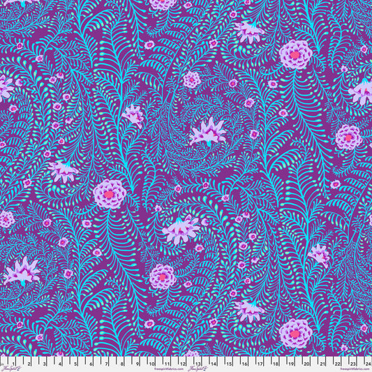 Ferns PURPLE Kaffe Fassett Collective Sold by the Half Yard