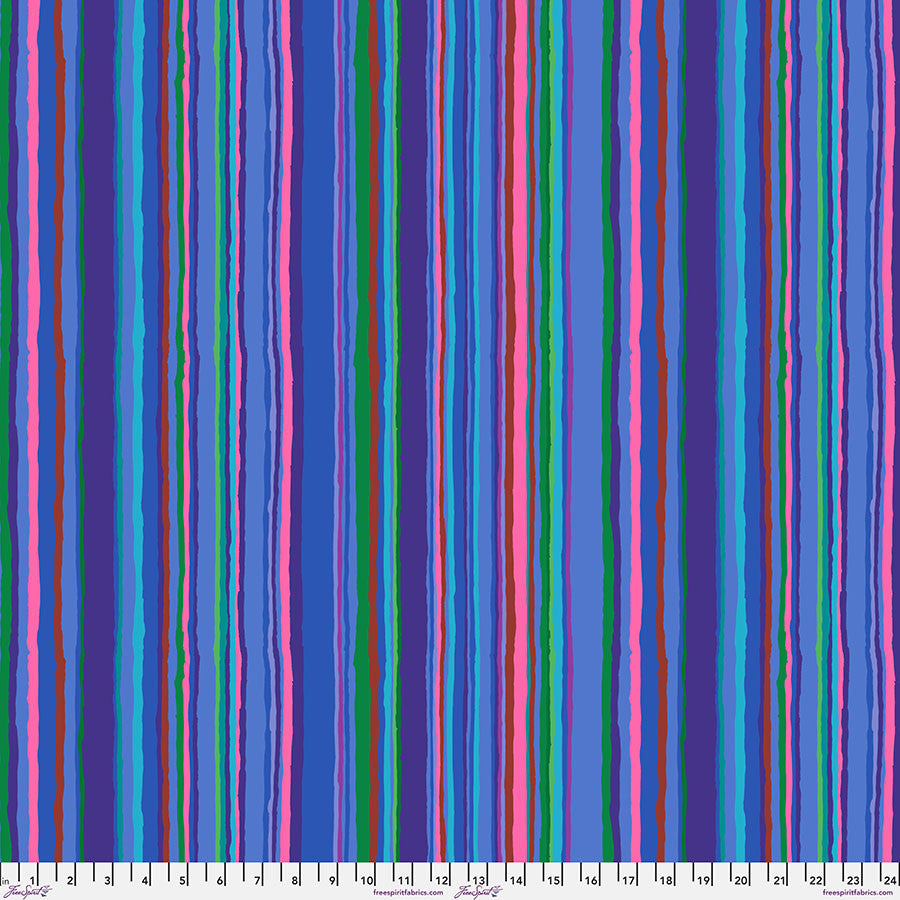 Echo Stripe BLUE Kaffe Fassett Collective Sold by the Half Yard