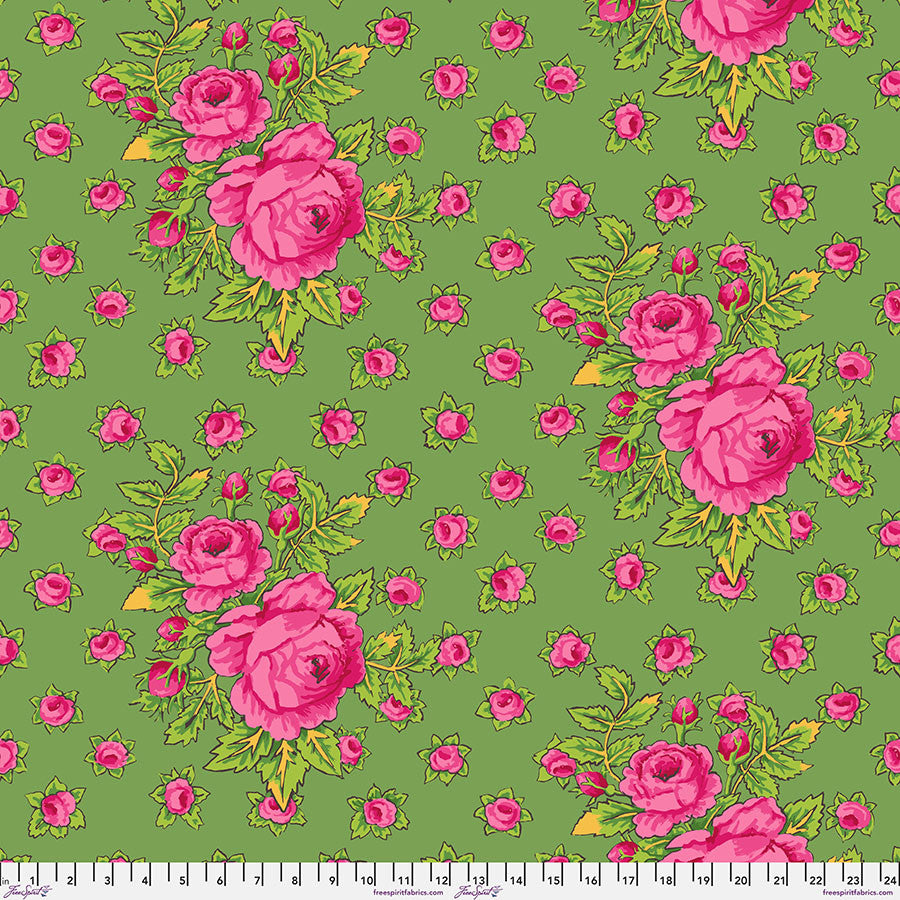 Rosie GREEN Kaffe Fassett Collective Sold by the Half Yard