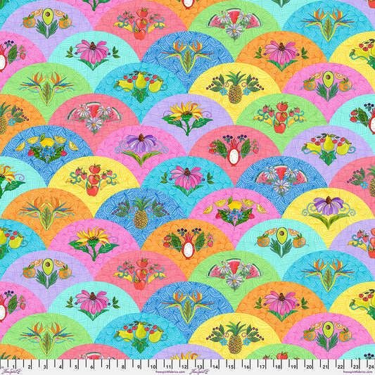 Fruit Scallops Multi by Helen Godden Fruitopia PWHG002.MULTI Fabric Sold by the Half Yard (Copy)