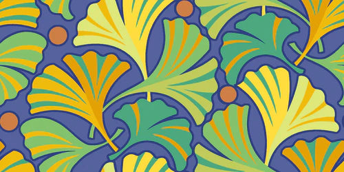 Small Ginko MULTI Flower Dance by Jane Sassaman Fabric Sold by the Half Yard