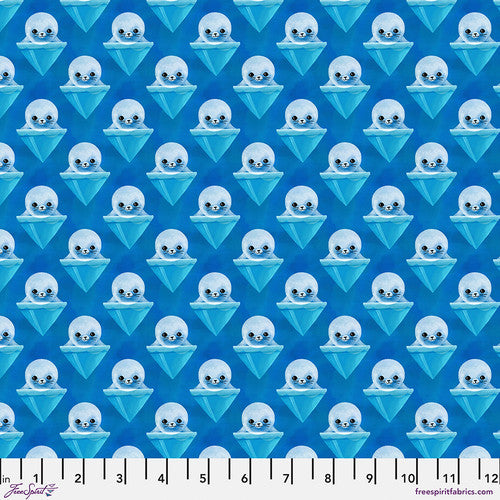 Harp Seals by Daughter Earth/Katy Tanis for Free Spirit Sold by the Half Yard