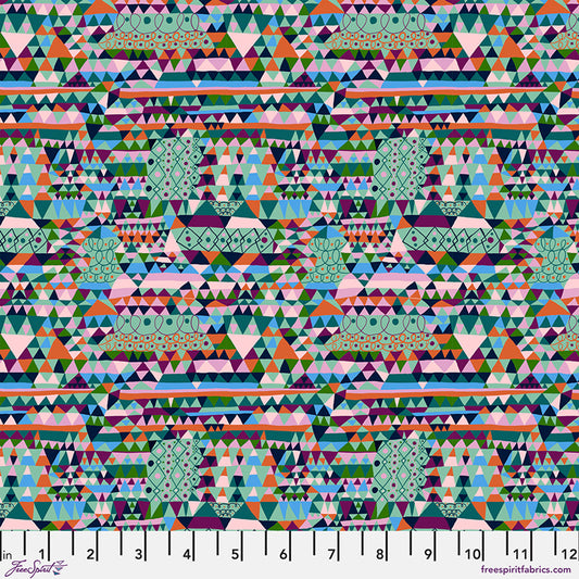 Ripple MINT Rising Tide by Monika Forsberg Fabric Sold by the Half Yard