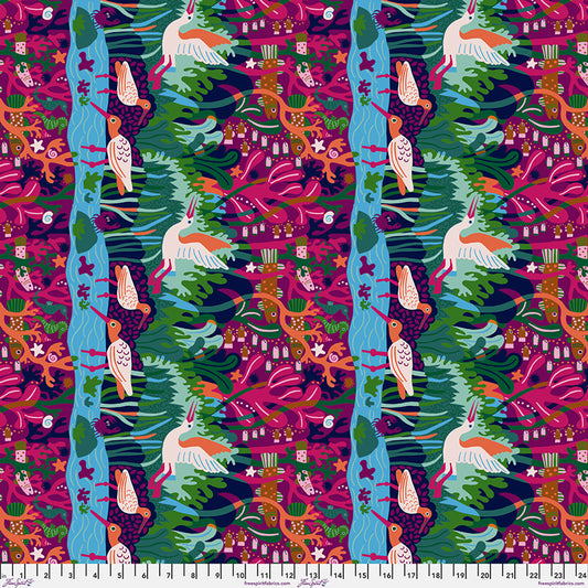 Cove Multi Rising Tide by Monika Forsberg Fabric Sold by the Half Yard