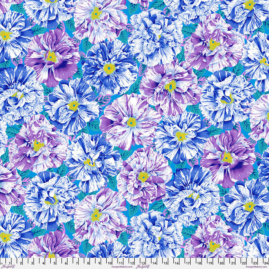 Bouffant BLUE Philip Jacobs for Kaffe Fassett Collective Sold by the Half Yard