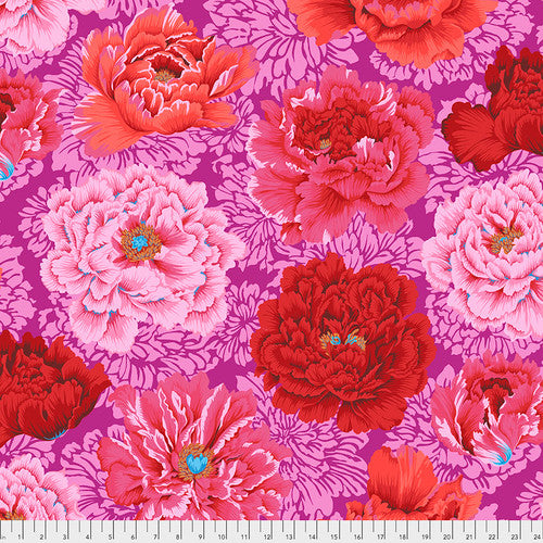 Brocade Peony HOT Pink Philip Jacobs for Kaffe Fassett Collective Stash Sold by the Half Yard (Copy)