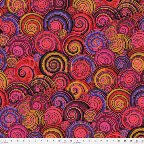 Spiral Shells - Red Kaffe Fassett Collective Stash