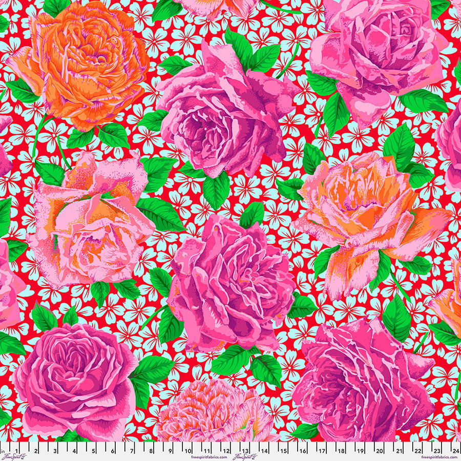 Rose Bloom OPERA Kaffe Fassett Collective Sold by the Half Yard