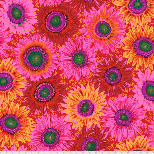 Van Gogh RED Philip Jacobs for Kaffe Fassett Collective Sold by the Half Yard