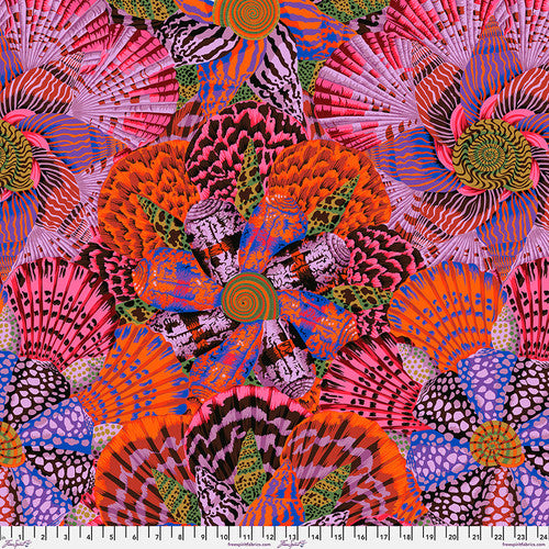 Sailor Valentine RED Philip Jacobs Kaffe Fassett Collective Sold by the Half Yard
