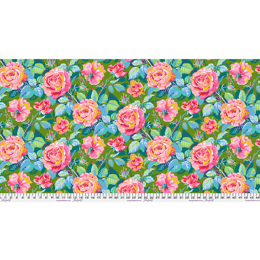 Market Days LG ROSEY OUTLOOK Green by Stacy Peterson for Free Spirit Fabrics Sold by the Half Yard (Copy)