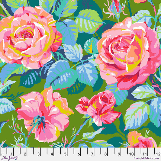Market Days LG ROSEY OUTLOOK Green by Stacy Peterson for Free Spirit Fabrics Sold by the Half Yard (Copy)