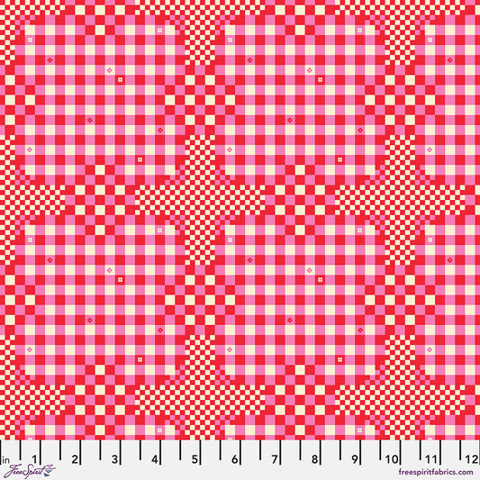 Market Days GINGHAM CHECKS Hot Pink by Stacy Peterson for Free Spirit Fabrics Sold by the Half Yard