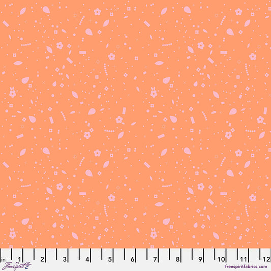 Market Days BAUBLES and BITS Coral by Stacy Peterson for Free Spirit Fabrics Sold by the Half Yard