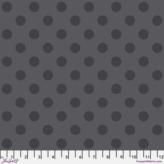 POM POM CARBON GRAYWORK True Colors by Tula Pink Sold by the Half Yard
