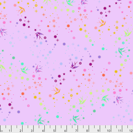 Tula's True Colors Fairy Dust LAVENDER by Tula Pink Fabric Sold by the Half Yard