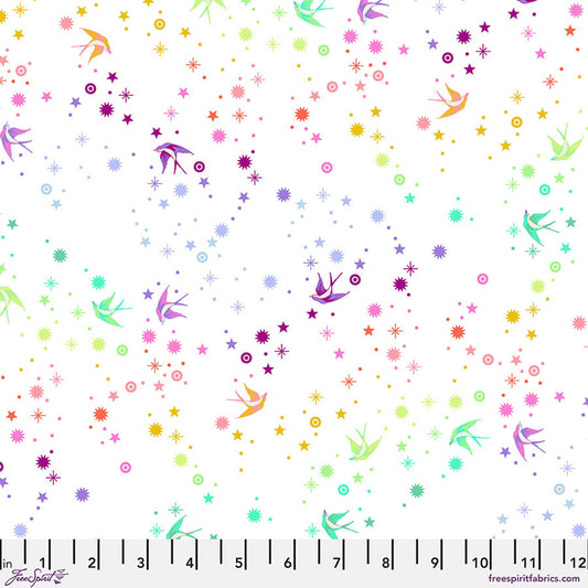 Tula's True Colors Fairy Dust WHITE /by Tula Pink Fabric