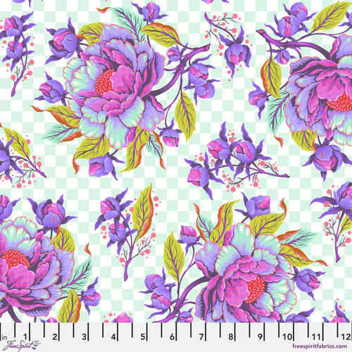 Peony for Your Thoughts Nova Blue UNTAMED Tula Pink
