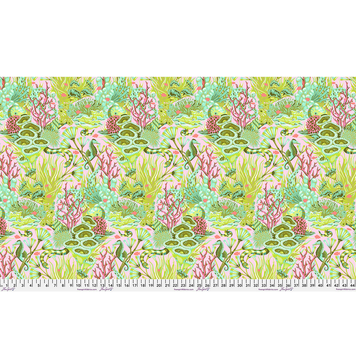 Reef What You Sew CORALLINE Floral Reef by Tula Pink Sold by the Half Yard
