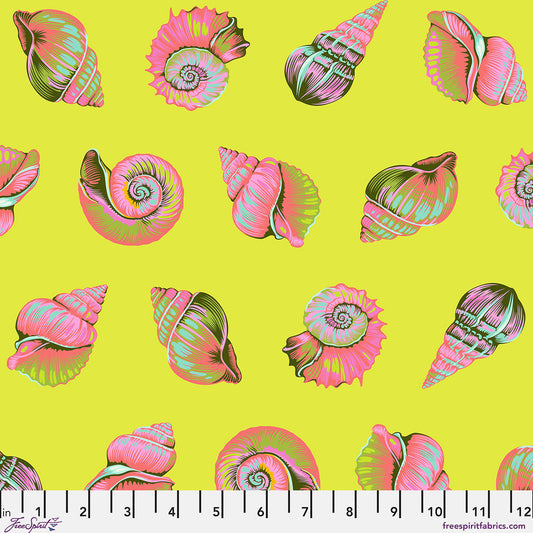 Lil Shelly SEAGRASS Floral Reef by Tula Pink Sold by the Half Yard