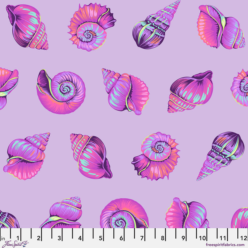 Lil Shelly ULTRAVIOLET Floral Reef by Tula Pink Sold by the Half Yard