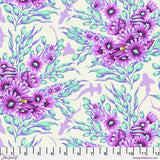 Shadow Sharks ULTRAVIOLET Floral Reef by Tula Pink Sold by the Half Yard