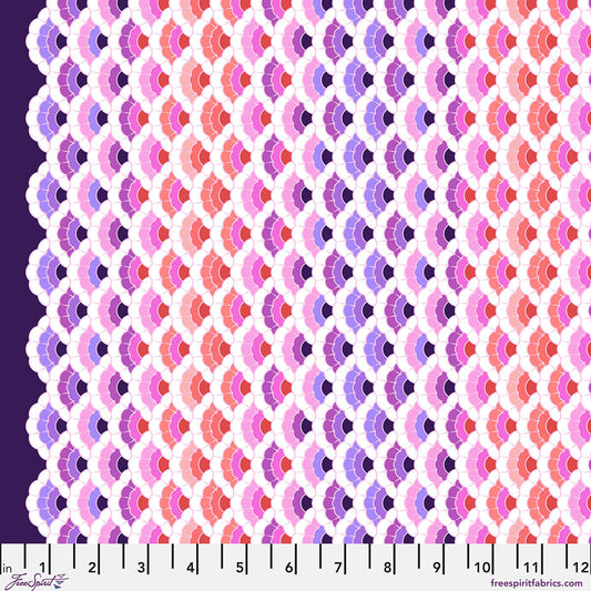 Aquatic Lace ULTRAVIOLET Floral Reef by Tula Pink Sold by the Half Yard